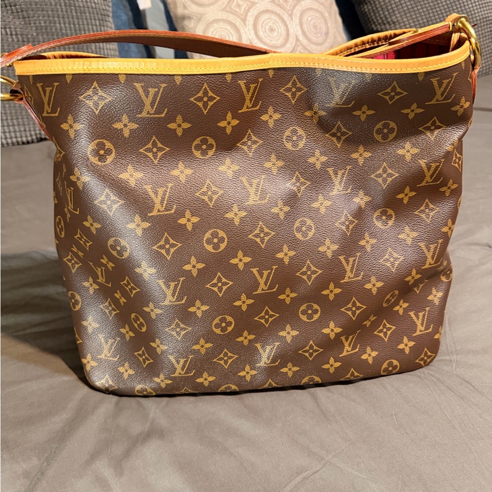 Louis Vuitton Classic Brown and Gold Monogram Shoulder Bag